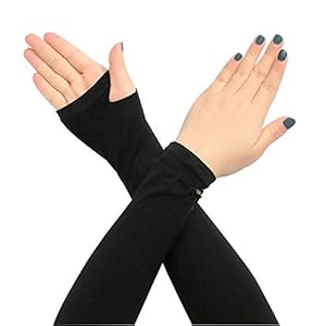 AdroitZ Arm Sleeves for Men, Women with Thumb Hole for Protection Against Sun, Dust & Pollution