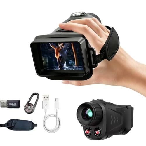 Portable 4K night vision monocular with dual IR