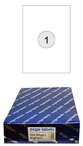 Zega-Labels 2.000 Blatt Adressetiketten BigPack