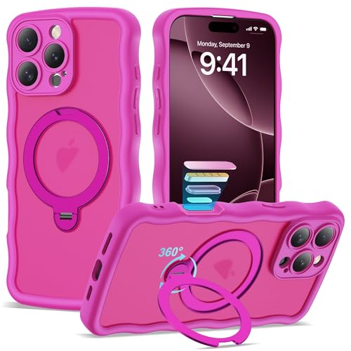 BTBTCASE iPhone 16 Pro MaxΉ 360°]\ȎCOCrWuX^htP[X Mag-SafeΉ 킢J[[EF[ut[VFCv }bgیP[X [Y