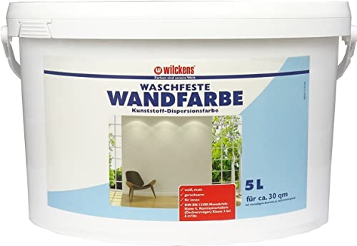 Wilckens Wandfarbe waschfest matt, 5 l, Weiß Wilckens Wandfarbe waschfest matt, 5 l, Weiß