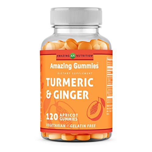 Amazing Formulas Turmeric Curcumin 270Mg With Ginger 12Mg Per Serving Supplement | 120 Gummies | Apricot Flavor | Non-Gmo | Gluten Free | Made In Usa #TOP29