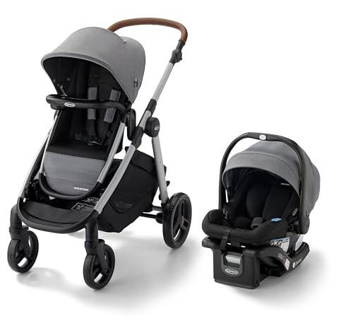 Image of Graco Modes Nest2Grow Travel System, Slide2Me Adjustable Seat, 4 Modes of Use Capability from Infant Car Seat Carrier to a Double Stroller, Ren