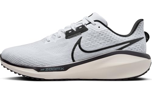 Nike Vomero 17 Men's Road Running Shoes (FB1309-104, White/Pure Platinum/Vintage Green/Black) Size 9