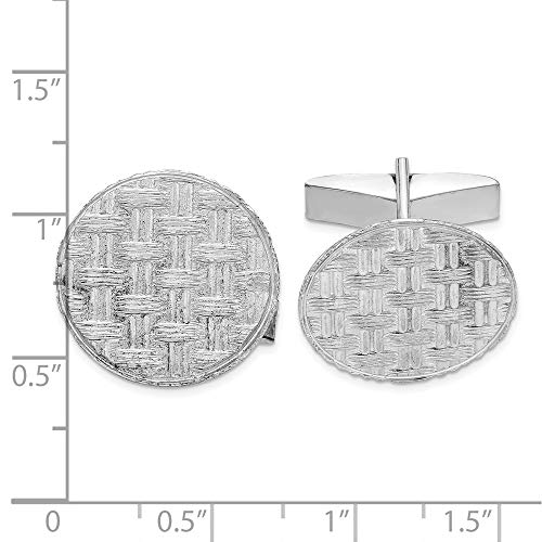 Mancuernillas de Plata 925 Sólida para Hombre 20mm miniatura 2