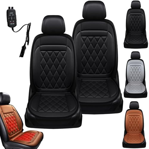車 シートヒーター、電気加熱パッド、ヒーター付きカバー 防寒対策 車用シトクッション 車シートカバー 車 通気性 耐久性 取付 カーシートカバー 幅広い車種に対応 (B,パイロット/副操縦士)