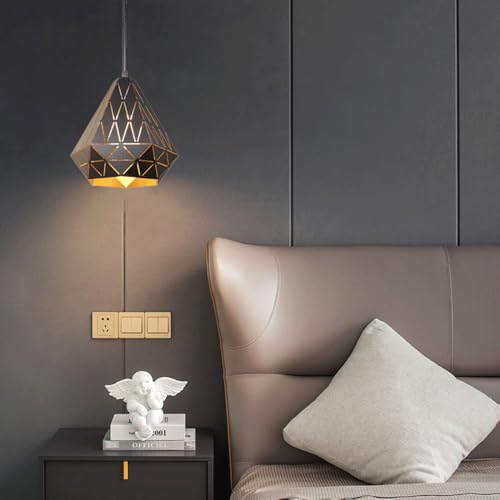 Lampe suspendue nordique diamant E27 pour optimiser l'éclairage tamisé - 4