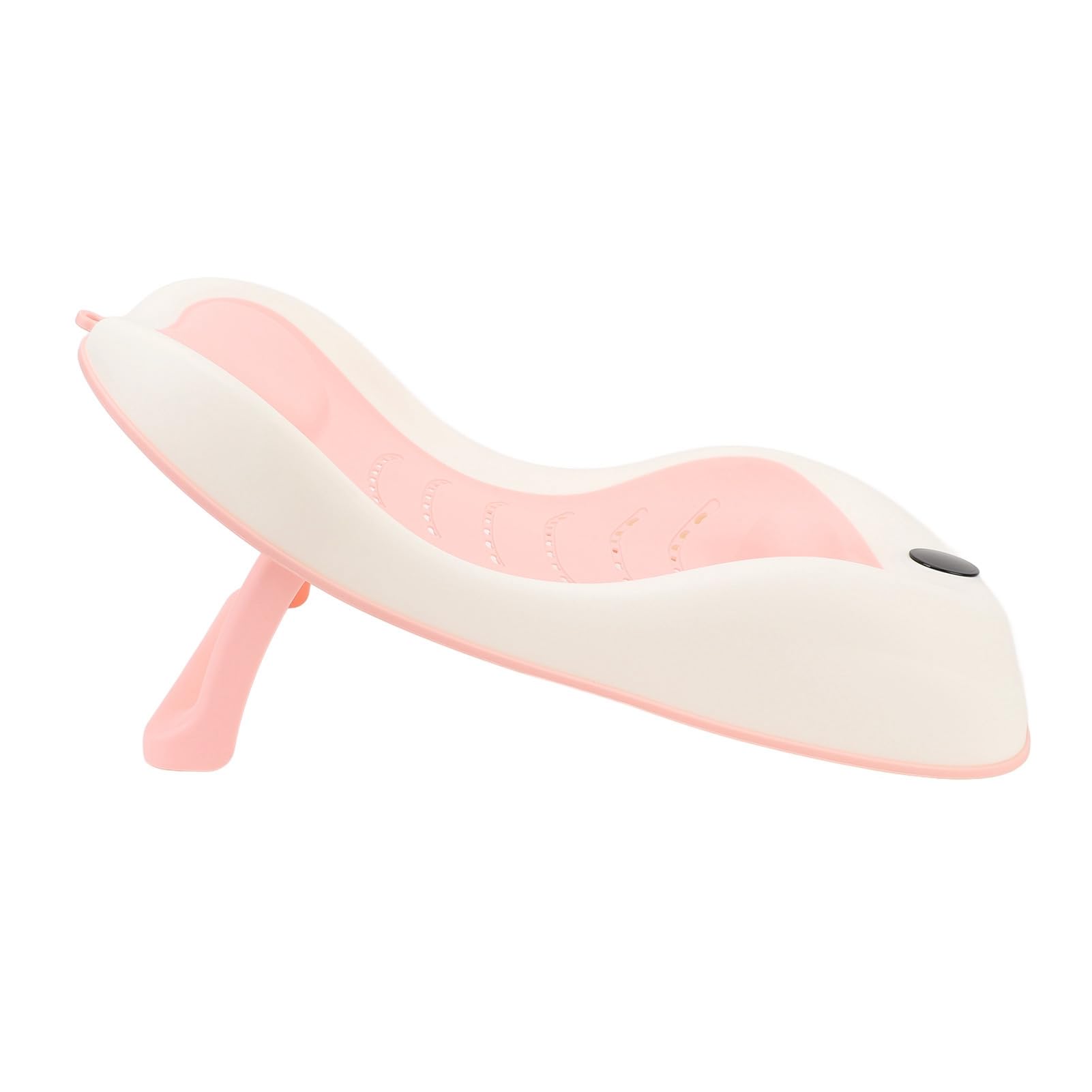 Soporte de Baño para bebé con Tecnología Inteligente de Detección de Temperatura, Portátil y Antideslizante para Recién Nacido, Diseño Plegable para Solución de Ahorro de (PINK)