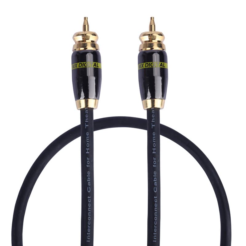 Image of MX RCA Cable 2RCA Male to 2RCA Stereo Audio Cable Gold Plated Adapter Dual Shielded for Home Theater Amplifier Hi-Fi System Car Sound Speaker PARENT (rca male to rca male with Locking System, 5 METER)
