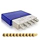 SkyRevolt DiSEqC Schalter 4/1 SAT Umschalter mit Wetterschutzgehäuse Satellitenweiche SAT TV Switch Verteiler Splitter Satelliten-Zubehör 10x F-Stecker