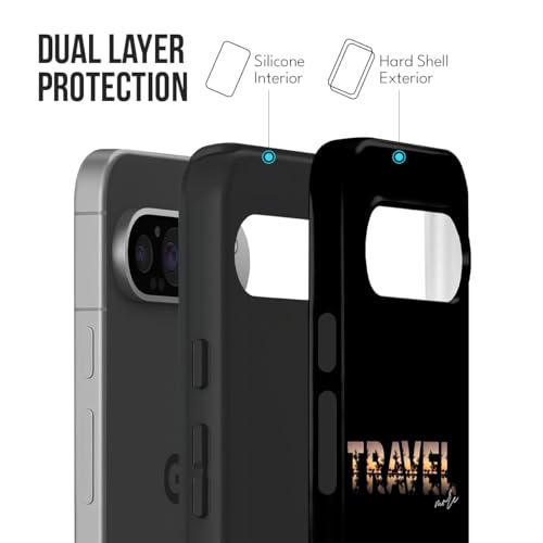 Image of MILLION CASES Adventure Calling Crystal Case for Google Pixel 8a, Google Pixel 8a Back Cover Case(2024) - PC | Midnight Black