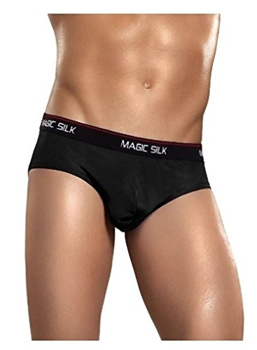 Mens SM (28-30)-Black Silk Knit Thruster BIKIINI Shorts