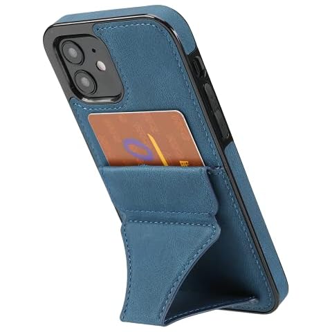 Case iphone 11 Case Cover 6.1 Inch DYGG Compatible with 3 in 1 3D invisible folding stand Mobile Phone Case PU+TPU Leather with Card slot Wallet iphone 11 Case(blue) Cover