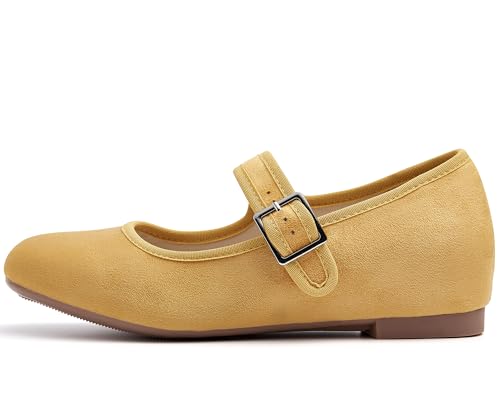 Cestfini Mary Jane Shoes Women Slip on Ballet Flat Dressy Comfortable Round Toe Black Flats Shoes Ankle Strap Flats for Women2