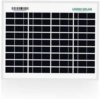 Loom Solar Panel 10 Watt | 12V PV Module for Mobile Charging DIY Projects | Light Weight | Pack of 1