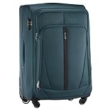 DIAMOND Großer Weichschalenkoffer XL 28" – Grün, Codura 1200D, 360° Rollen, Zahlenschloss, Erweiterbar, 88–108 L, Leicht & Robust