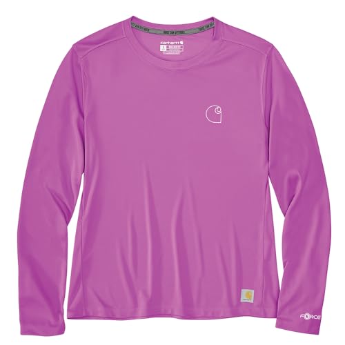 Carhartt Women's Force Sun Defender Lightweight Long-Sleeve Graphic T-Shirt, Electric Fuchsia, X-Small - image 1