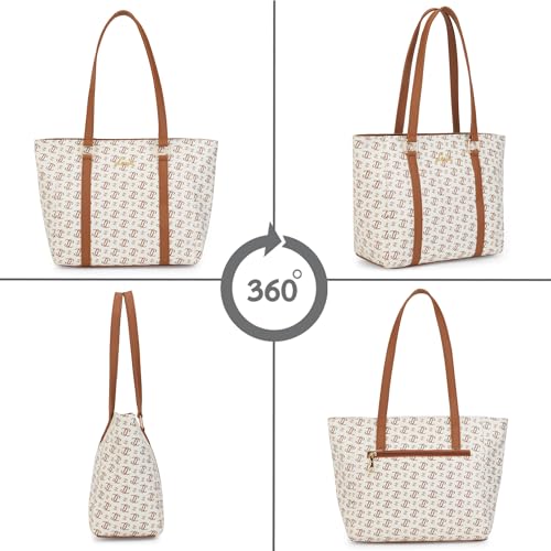 Image of Lavie Women's Mono LL Veronica Tote Bag for Women | Tote Handbag for Work | Ladies purse | Stylish Shoulder Bag | Gift for Women