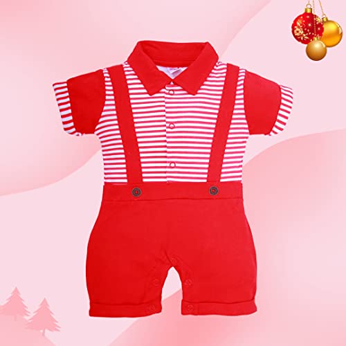Image of Happykid Boy's Cotton Blend Dungaree Set