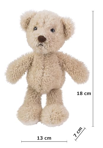 Schaffer 2180 Plüsch Teddybär Luca, 18 cm, Hellbraun