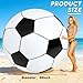 Tademis Giant Inflatable Soccer Ball, Jumbo Beach Ball, Soccer Inflatable for Beach/Camping/School/Match/Spectator Stands, Pool Party Decorations,Includes a Rapid inflator Pump (80-inch)