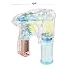 Rhode Island Novelty Light-Up LED Transparent Bubble Gun (Colors May Vary)