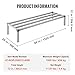 Happybuy Aluminum Dunnage Rack, 60” x 20” Commercial Food Floor Rack, 12” Off the Floor, 1000 lbs Capacity All-Welded Aluminum Storage Rack, for Storage in Restaurants, Kitchens, Garages and Vehicles