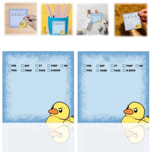 2PCS Funny Sticky Notes,Funny Sticky Notes Office Supplies,Funny Stationery Note Pads,Desk Accessories for Friend,Funny Gifts for Friends,Sticky Notes Tabs,Stickers,Cute Sticky Notes