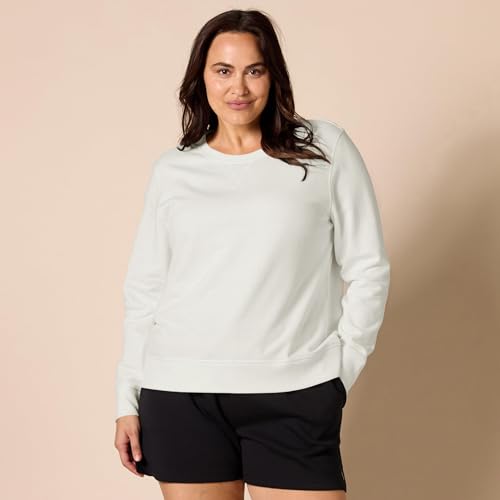 Image of Amazon Essentials Women's Fleece Crewneck Long Sleeve Pullover Sweatshirt (Available in Plus Size)