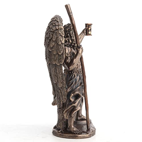 Escultura de Cronos Dios Griego del Tiempo en Resina y Bronce 18.4 cm miniatura 3
