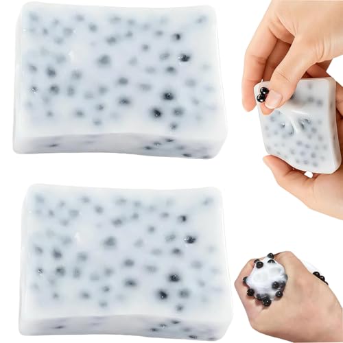2PCS Bubble Popping Stress ReliefReusable Push Pop Fidget Sensory Picky Pads for Anxiety Relief Office Desk Focus Relaxation Party and Travel