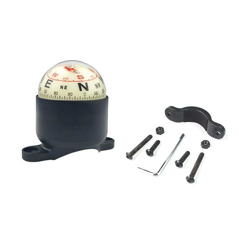 KanPas BK40-LU Doble Brújula Luminosa Antirrobo para Bicicleta y Motocicleta miniatura 1