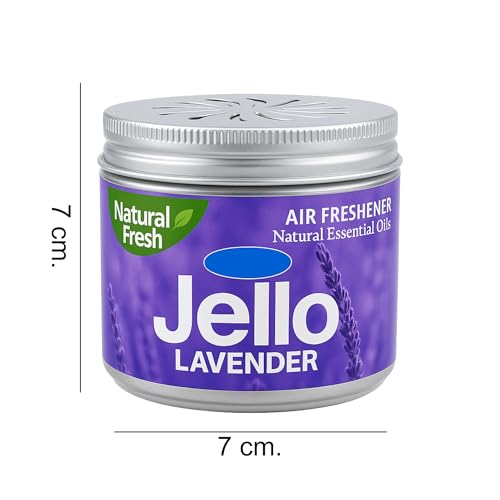 Image of Natural Lavender Gel Air Freshener | Long-Lasting Aroma, Odor Eliminator for Car | Home & Office, Refreshing & Soothing Scent, Compact & Spill-Free Design (Lavender, 220 gm.)
