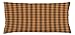 ABAKUHAUS Brown Plaid Federa Fodera Cuscino, Tartan nei Toni della Terra, Copricuscino Quadrato Decorativo, 90 cm x 40 cm, Arancione Marrone Blue Sky