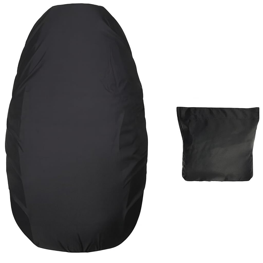 Globly Universal Waterproof Black Saddle Cover with Elastic | Saddle Cover Adaptable for Motorcycles and Scooters with Bag