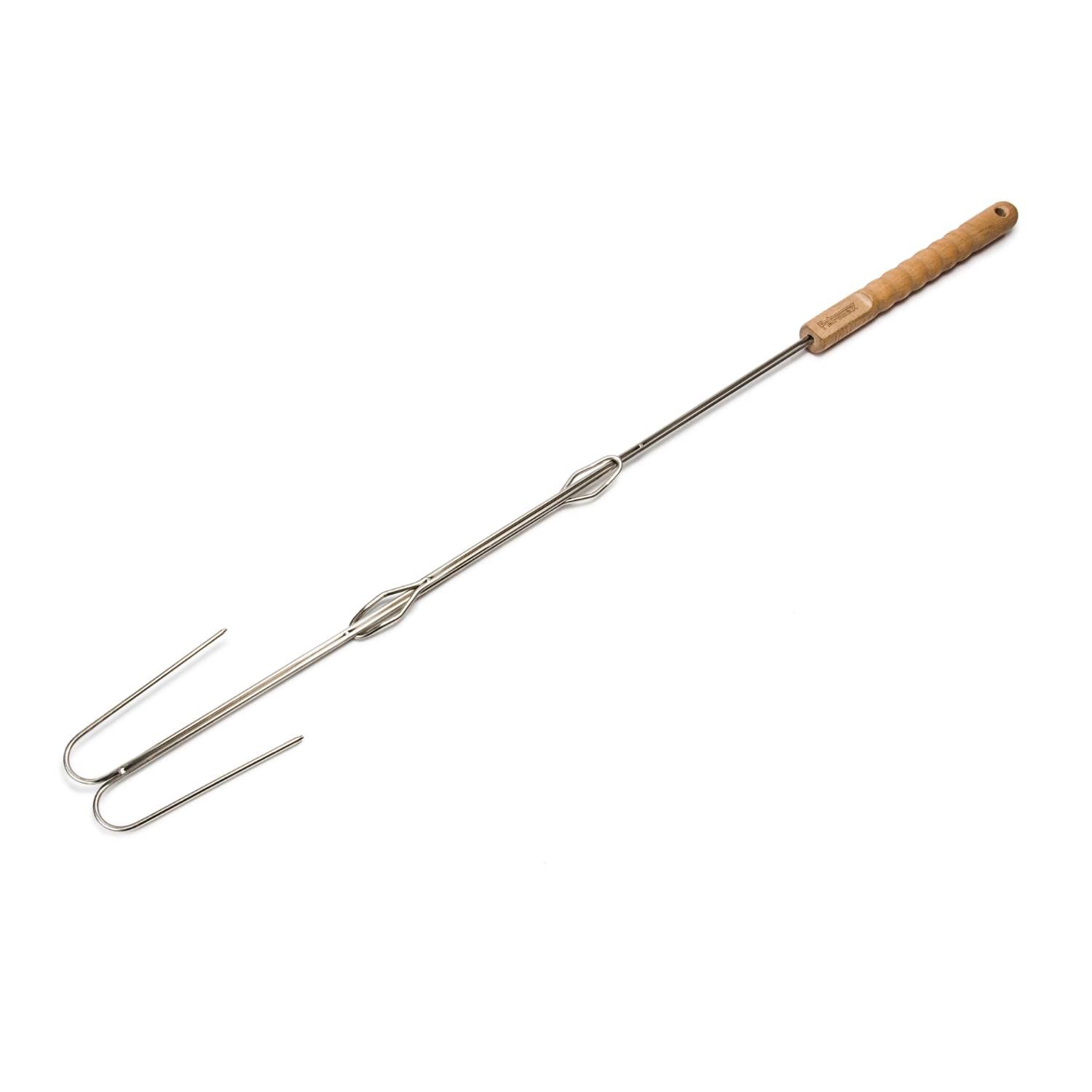Pincho para hoguera Petromax LS2 plateado para cocinar sin quemarse ni perder comida