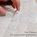 108 Stücke PVC Schraubenabdeckung, Rund, Weiss, Selbstklebend,Schraubenloch Aufkleber,Schrauben Abdeckkappen ,Schraubenkappen ,für Möbel ,Ø 21mm