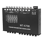 7-Band Car Audio Equalizer, Adjustable 7 Bands EQ Car Amplifier Graphic Equalizer with CD/AUX Input Select Switch,Black - Image 6