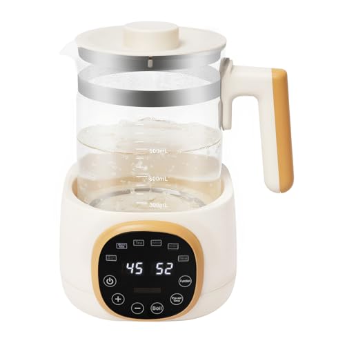Flaschenwärmer Baby Wasserkocher mit Temperatureinstellung Baby Formula Kettle Warmwasserspender BabykostwäRmer 72h Warmhalten, 1.2L