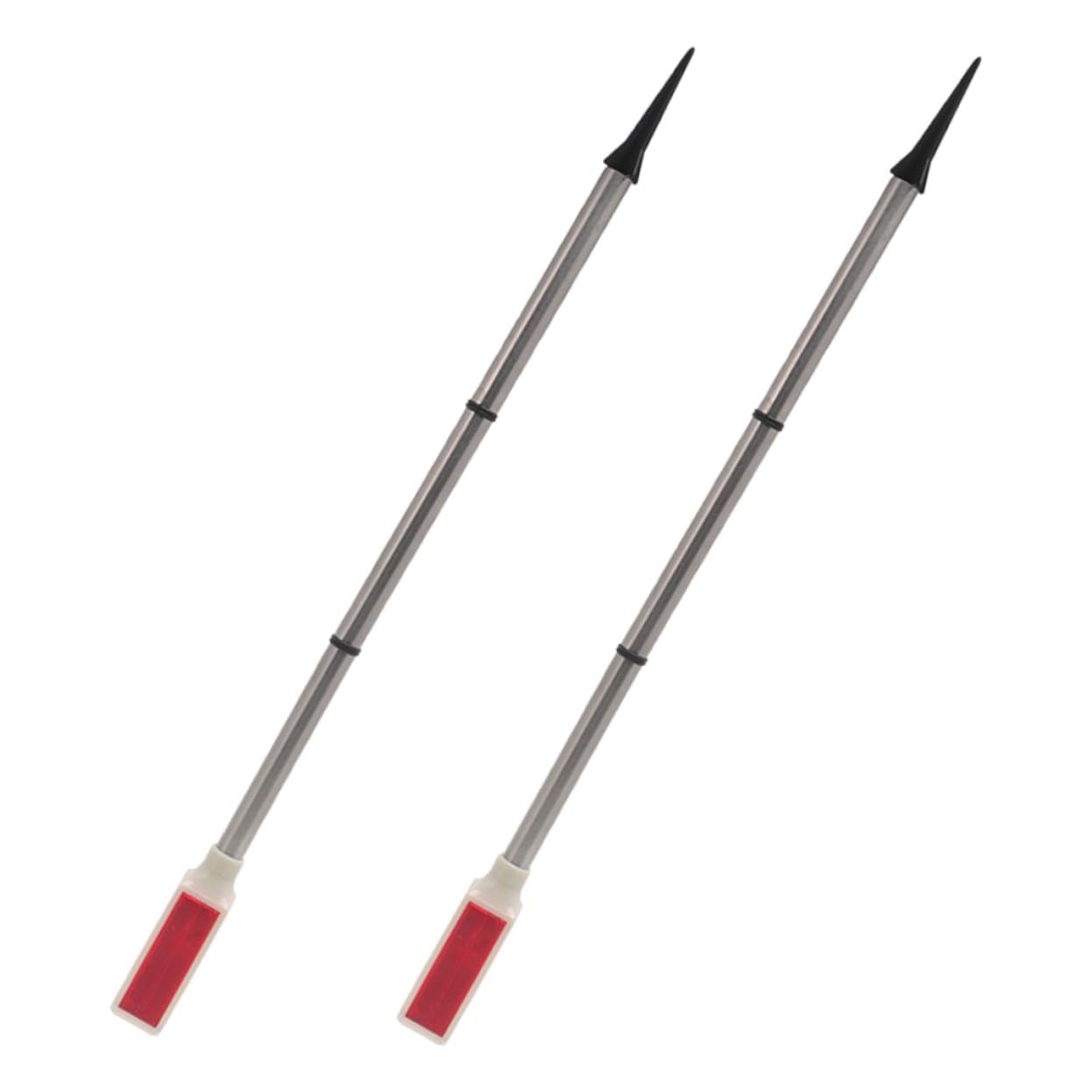 PRETYZOOM Outdoor Solar-Powered Landscape Lights 2 Pack Driveway Safety Reflectors High Visibility Led Sign Lights Weatherproof for Yard