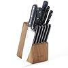 Marthastewarteastwalk14piecehighcarbonstainelesssteelcutlerysetwabstriplerivetedforgedhandleacaciawoodblocknavyblue  Urban Country Home Decor Martha stewart eastwalk 14 piece high carbon staineless steel cutlery set wabs triple riveted forged handle acacia wood block navy blue  urban country home decor