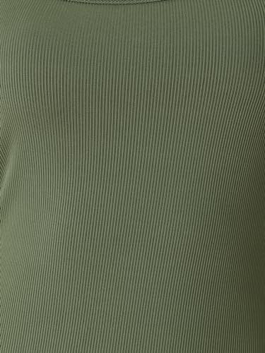 Robe débardeur sans manches en maille extensible confortable - 5