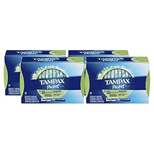 Tampax Pocket Pearl Compact Tampons With Plastic Applicator