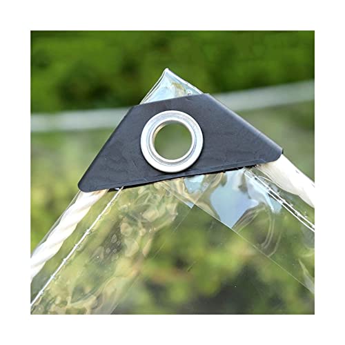 Bâche transparente 2.4x1.9m 600g/m² avec œillets pour protection - 2