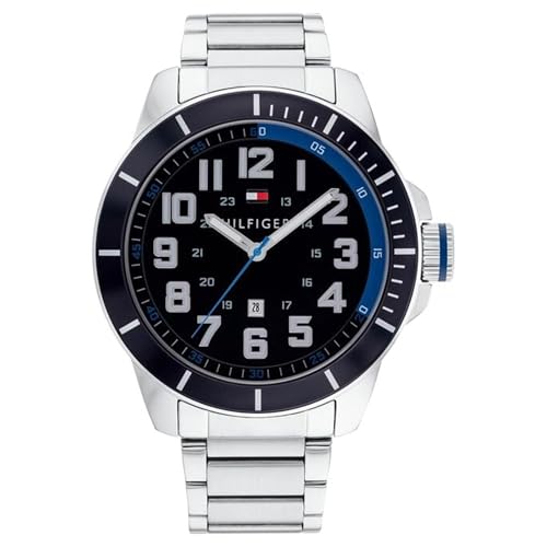 Image of Tommy Hilfiger Quartz Analog with Black Dial Silver Stainless Steel Strap Watch for Women - TH1791074W