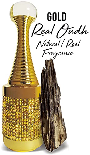 Parag Fragrances Gold Real Oudh Real Natural Attar 12ml With Imported Metalic Precious Bottle (Premium Grade Alcohol Free Attar For Men & Women)