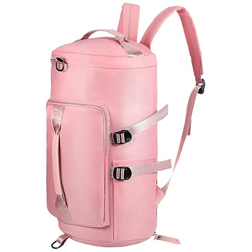 Mochila deportiva rosa Lurrose para gimnasio y actividades al aire libre con poliéster resistente