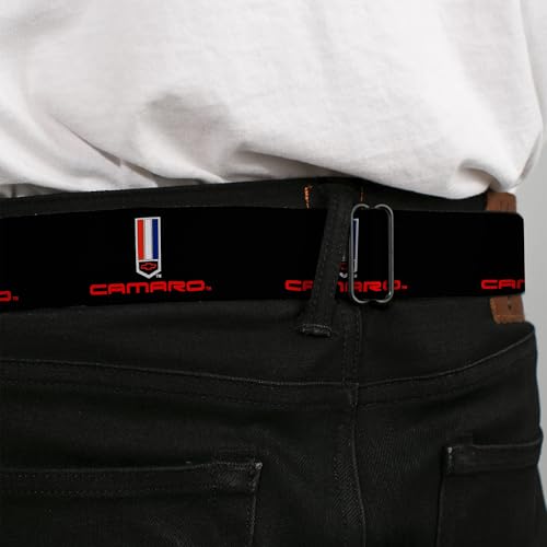 Buckle-Down Seatbelt Belt - CAMARO Badge Logo REPEAT - 1.0" Wide - 20-36 Inches in Length4