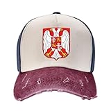 Gorra De Béisbol Escudo De Armas De Serbia Y Montenegro Gorra De Táctico Mujer Deportes Gorras De Golf, para Senderismo, Playa, Deporte, 55-59cm