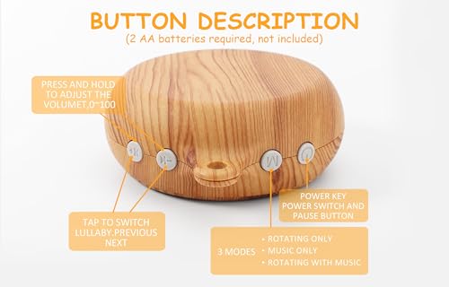 image for JILPAK Crib Mobile Arm with Music Box - Imitation Wood - 23 Inch Mobil